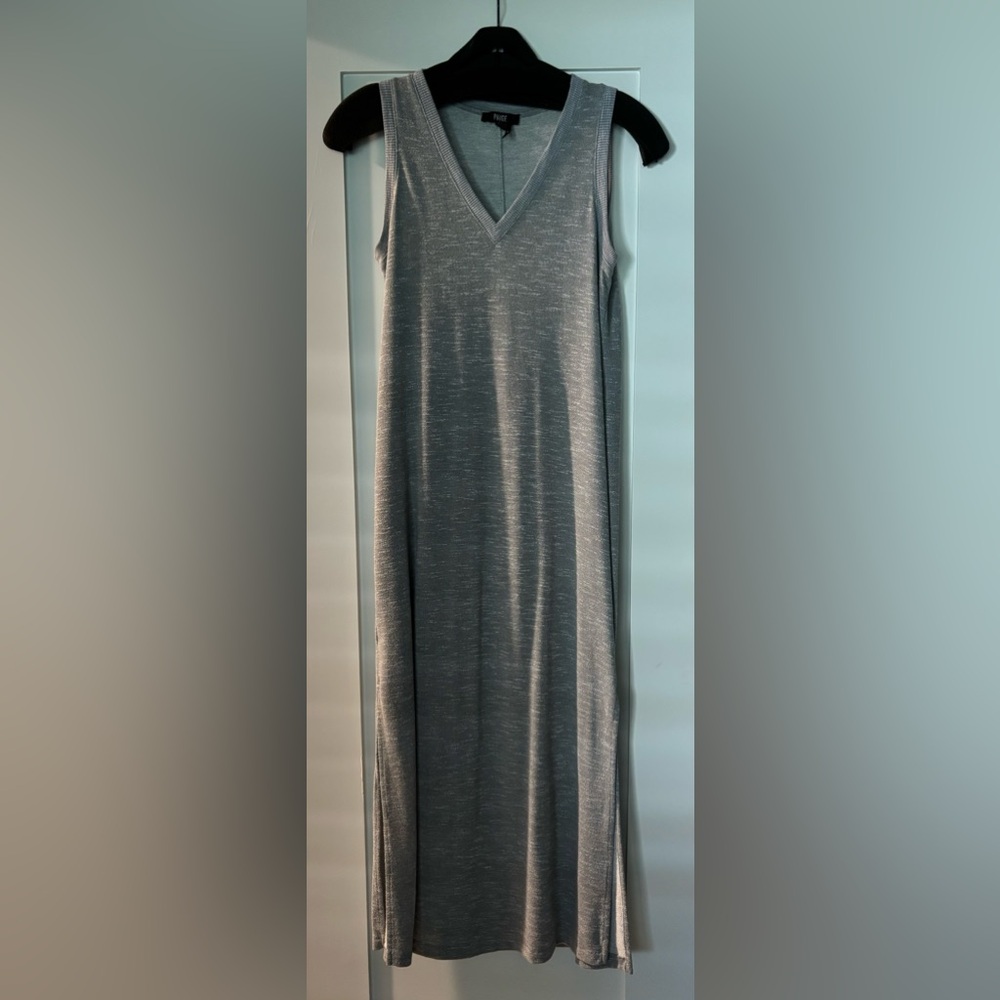 Paige light grey heathered tank maxi dress. Size XS